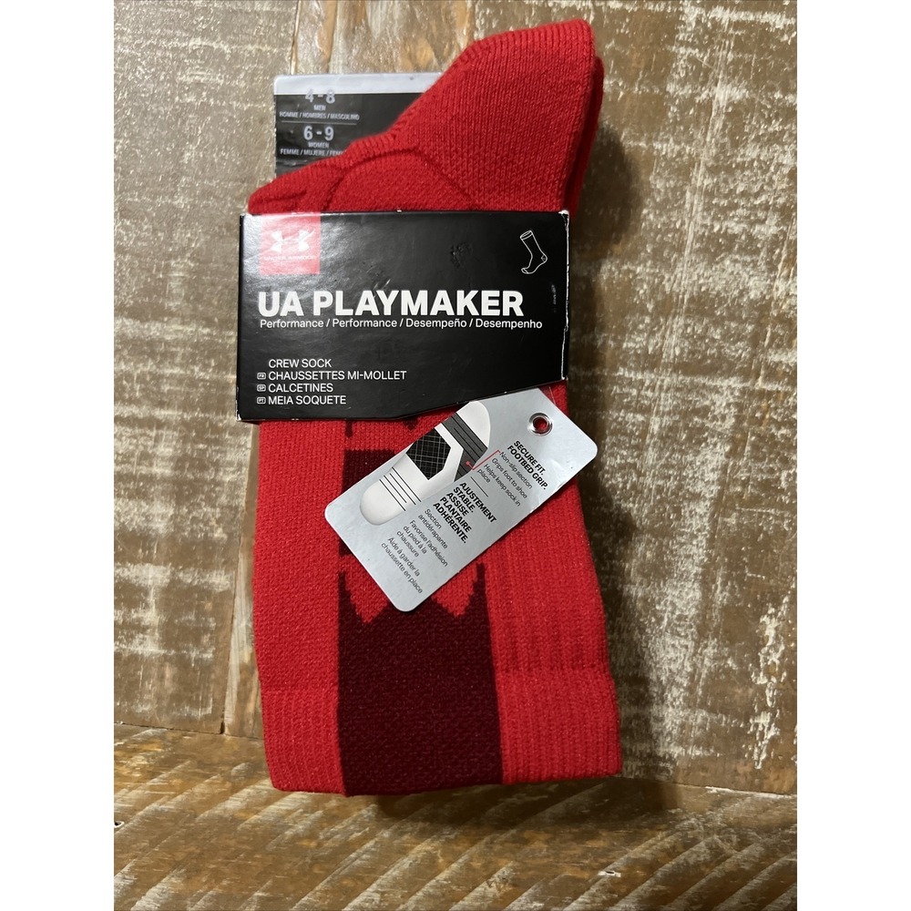 Under Armour UA Playmaker Multi-Sport Mid-Crew Socks Men 4-8 W 6-9